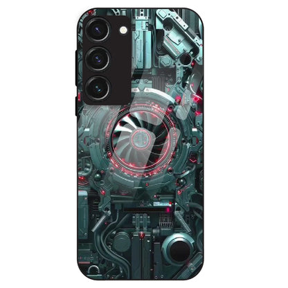 Cybernetic Engine - Glass Case For Samsung Galaxy S23