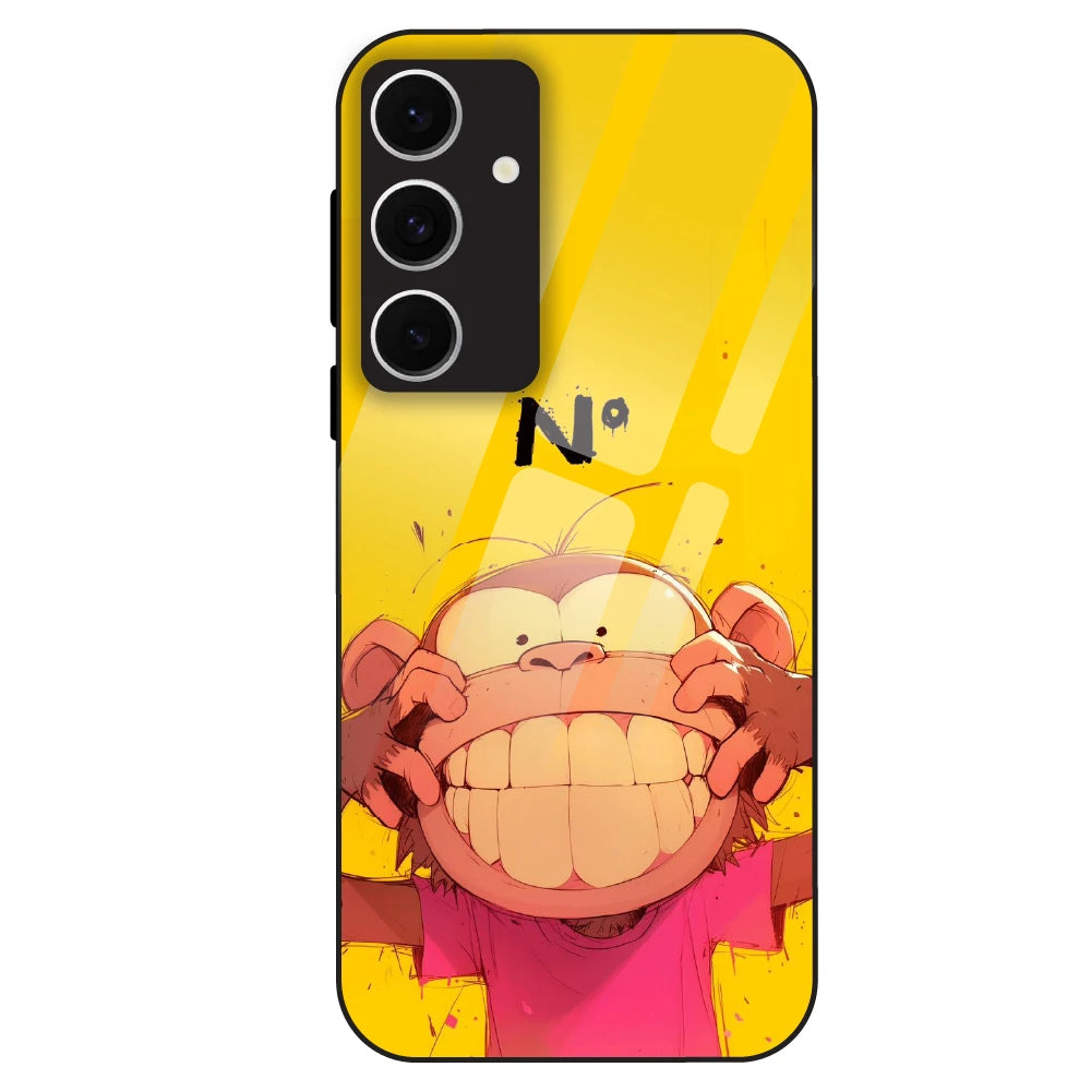 Grinning Monkey - Glass Case For Samsung Galaxy S24 FE