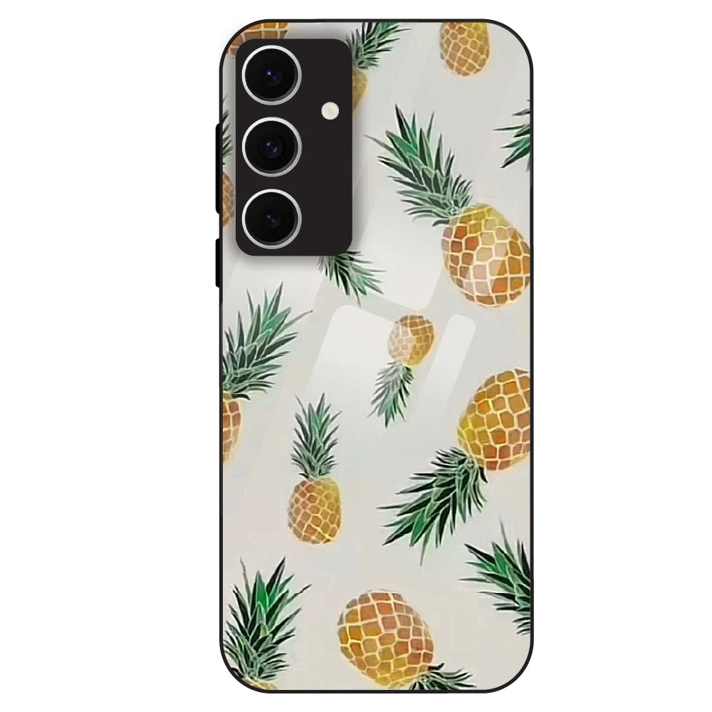 Pineapple Pattern - Glass Case For Samsung Galaxy S24 FE
