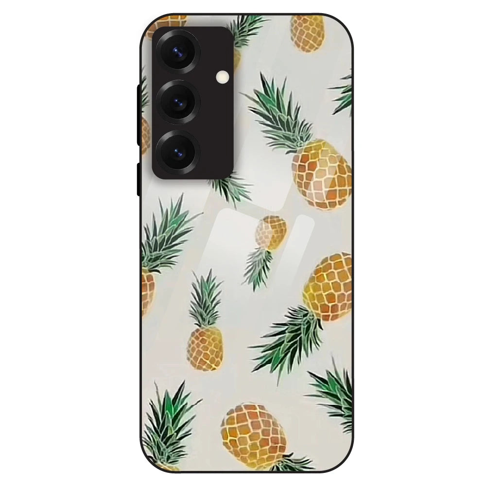 Pineapple Pattern - Glass Case For Samsung Galaxy S25