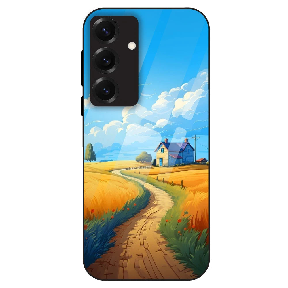 Sunny Countryside - Glass Case For Samsung Galaxy S25
