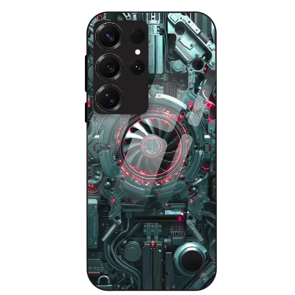 Cybernetic Engine - Glass Case For Samsung Galaxy S25 Ultra