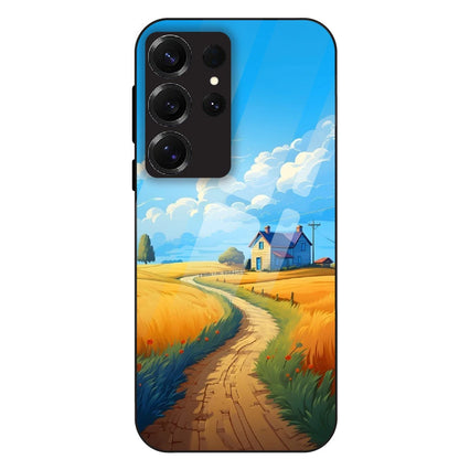 Sunny Countryside - Glass Case For Samsung Galaxy S25 Ultra