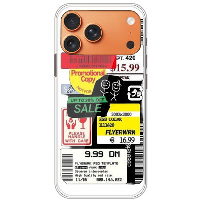 Sales - Clear Printed Silicone Case for Apple iPhone 17 Pro Max