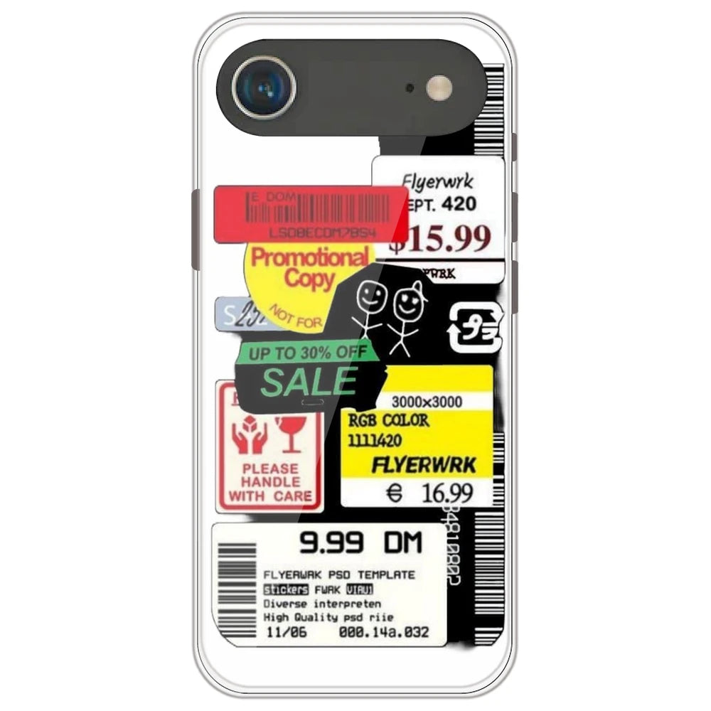 Sales - Clear Printed Silicone Case for Apple iPhone Air
