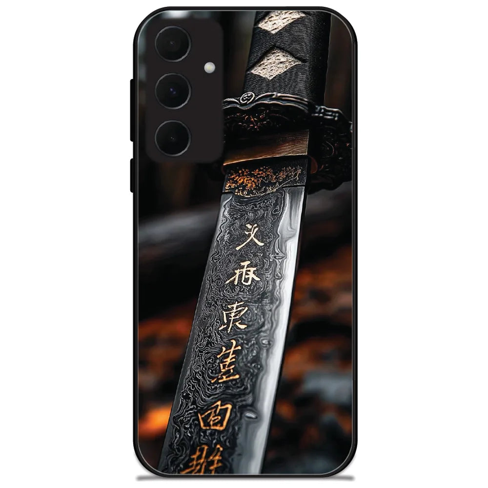 Samurai Katana Blade - Glossy Metal Silicone Case for Samsung Galaxy A35