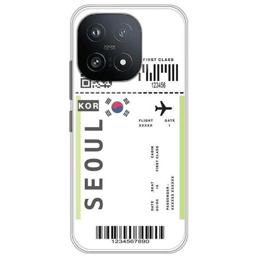 Seoul Ticket - Clear Printed Silicone Case for iQOO 15