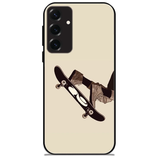 Skateboard Kickflip - Glossy Metal Silicone Case for Samsung Galaxy S25 Plus