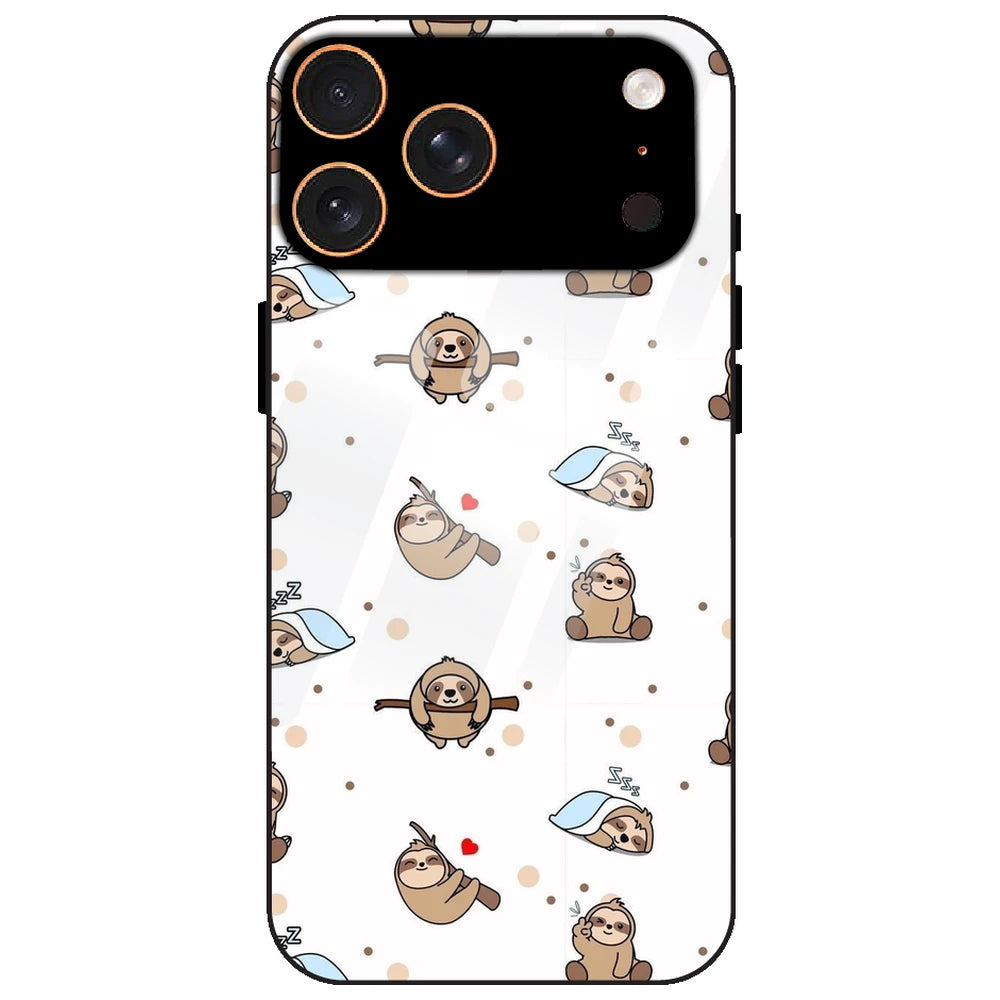 Sloths - Glass Case for Apple iPhone 17 Pro