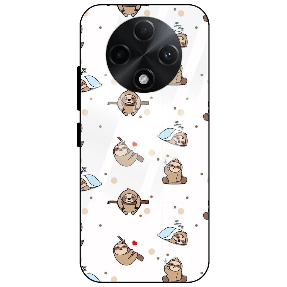 Sloths - Glass Case for Oppo F27 Pro Plus