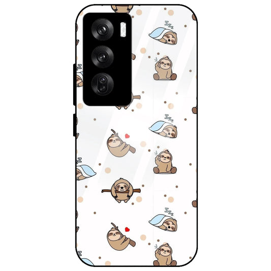 Sloths - Glass Case for Oppo Reno 12 Pro