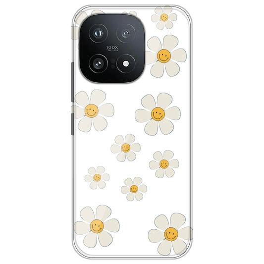Smile Flowers - Clear Printed Silicone Case for iQOO 15