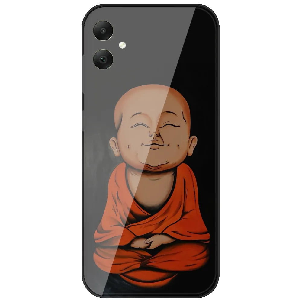 Smiling Little Monk - Printed Silicone Case for Samsung Galaxy A06