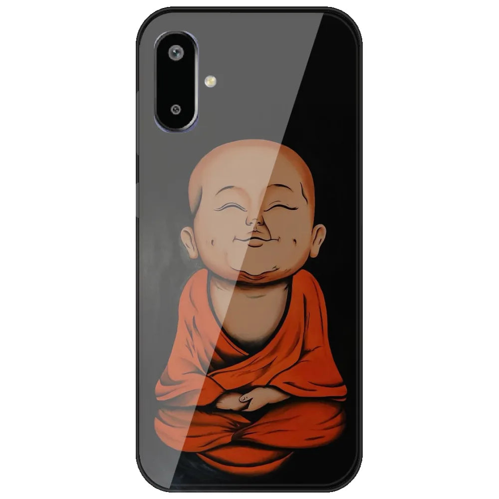 Smiling Little Monk - Printed Silicone Case for Samsung Galaxy F06