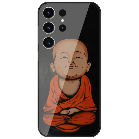 Smiling Little Monk - Printed Silicone Case for Samsung Galaxy S26 Ultra