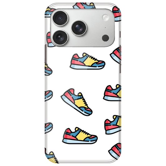Sneakers - Clear Printed Silicone Case for Apple iPhone 17 Pro