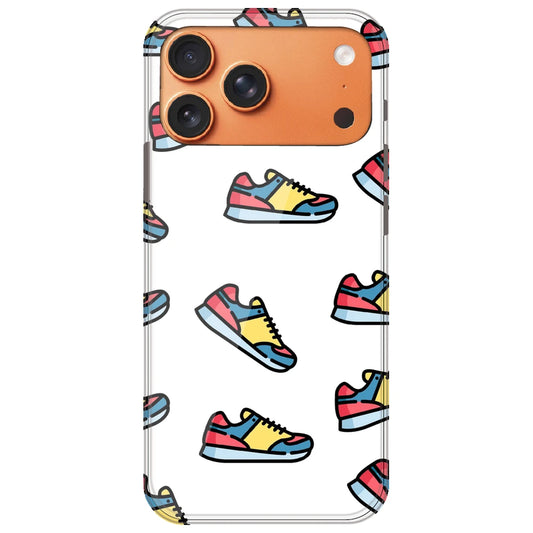 Sneakers - Clear Printed Silicone Case for Apple iPhone 17 Pro Max