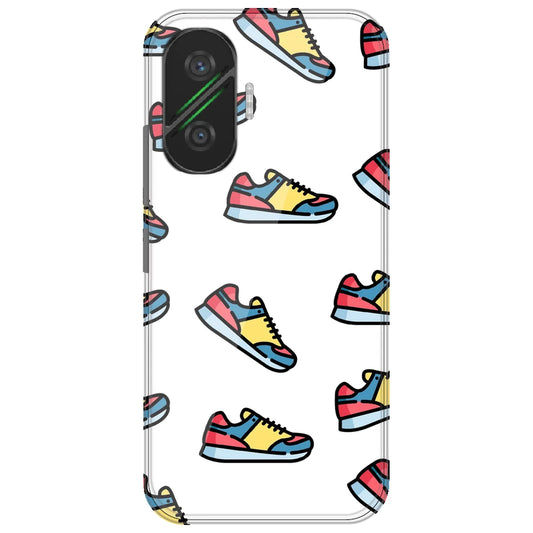 Sneakers - Clear Printed Silicone Case for Poco F7