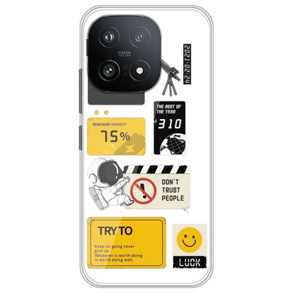 Space - Clear Printed Silicone Case for iQOO 15