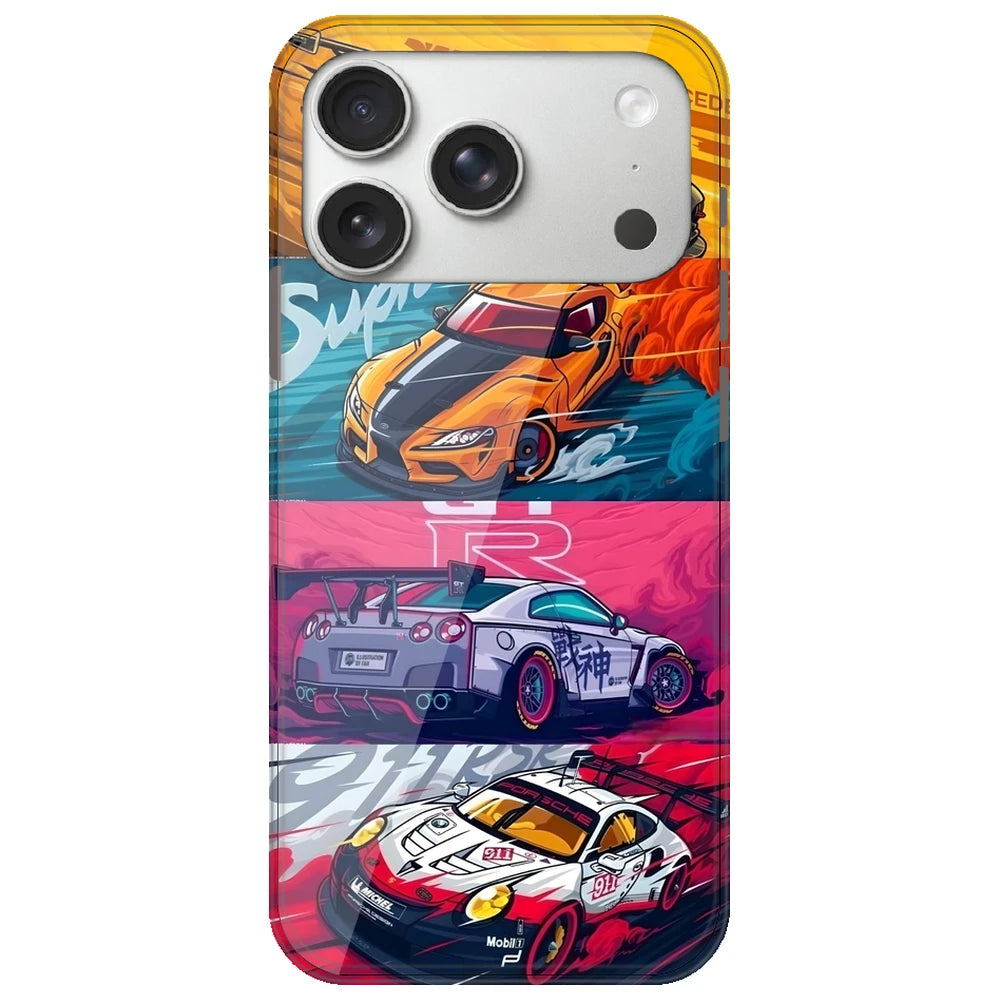 Sports Car - Printed Silicone Case for Apple iPhone 17 Pro