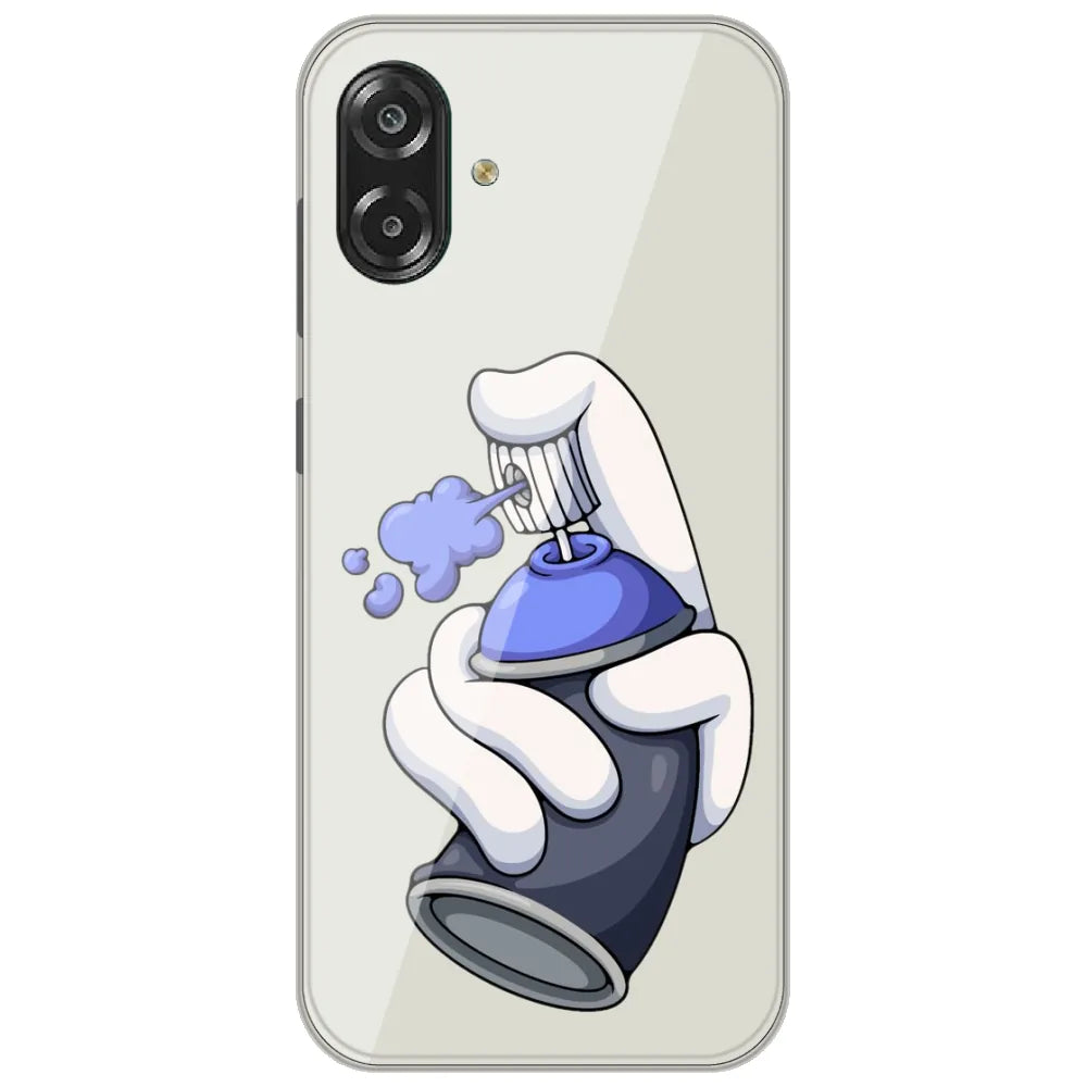 Spray Can Hand - Printed Silicone Case for Samsung Galaxy A07 4G