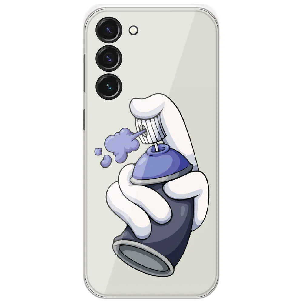 Spray Can Hand - Printed Silicone Case for Samsung Galaxy S23 5G
