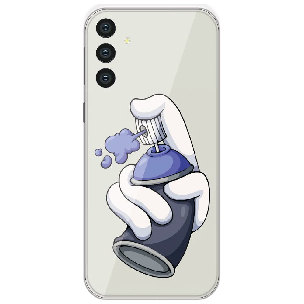 Spray Can Hand - Printed Silicone Case for Samsung Galaxy S24