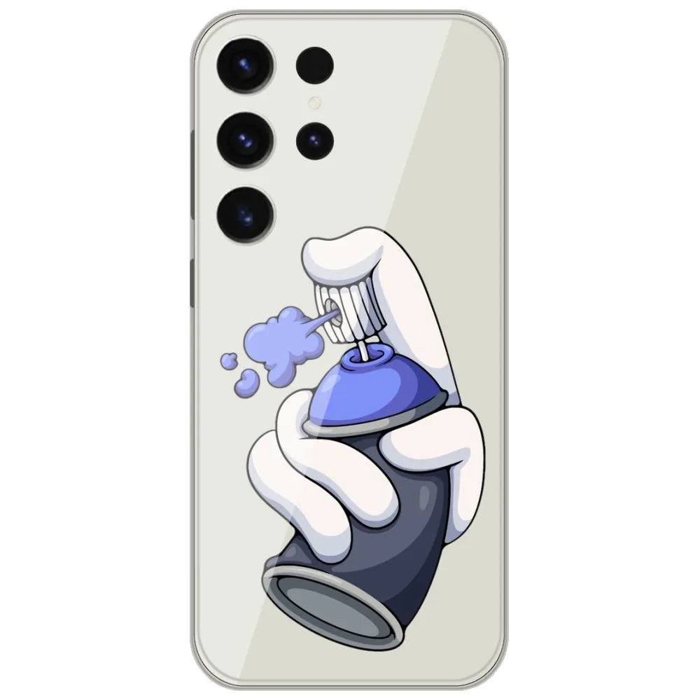 Spray Can Hand - Printed Silicone Case for Samsung Galaxy S26 Ultra