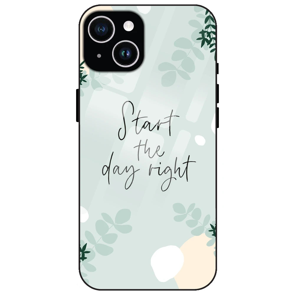 Start The Day Right - Glass Case for Apple iPhone 14 Plus