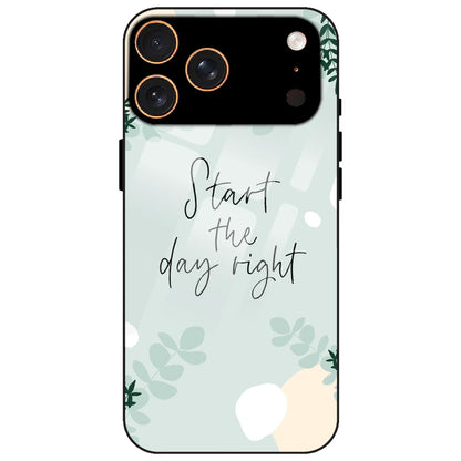 Start The Day Right - Glass Case for Apple iPhone 17 Pro