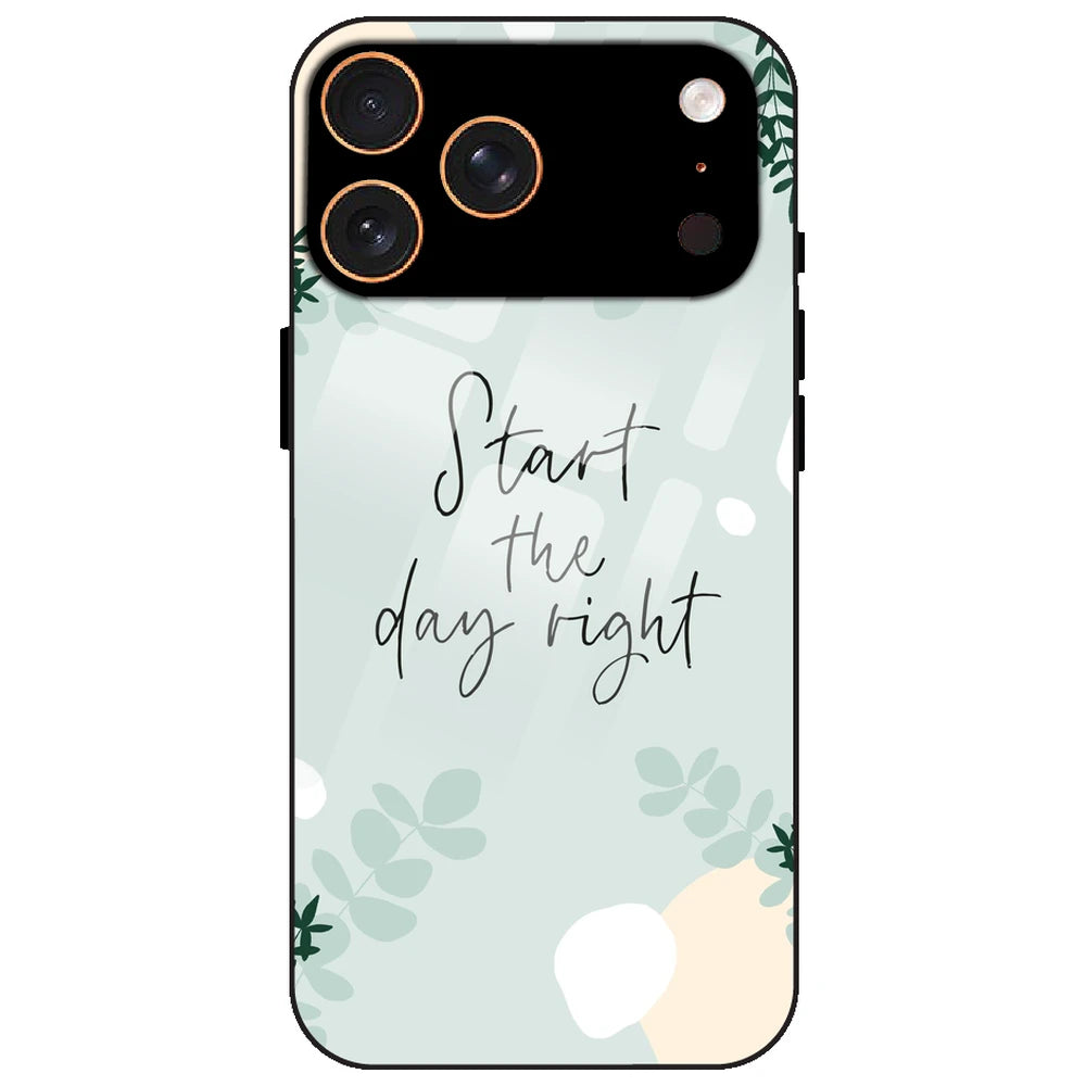 Start The Day Right - Glass Case for Apple iPhone 17 Pro Max