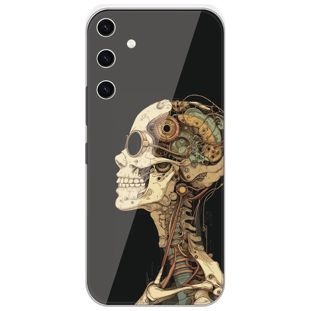 Steampunk Skull - Printed Silicone Case for Samsung Galaxy S23 Plus 5G