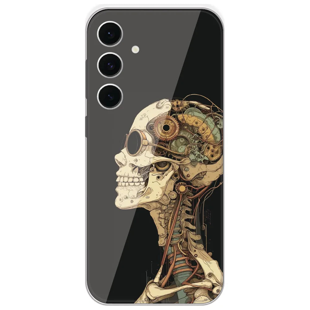 Steampunk Skull - Printed Silicone Case for Samsung Galaxy S24 FE