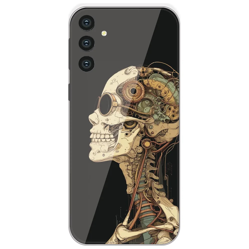 Steampunk Skull - Printed Silicone Case for Samsung Galaxy S24