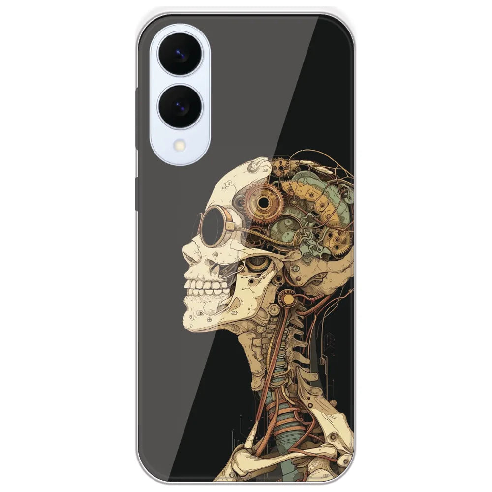 Steampunk Skull - Printed Silicone Case for Samsung Galaxy S25 Edge