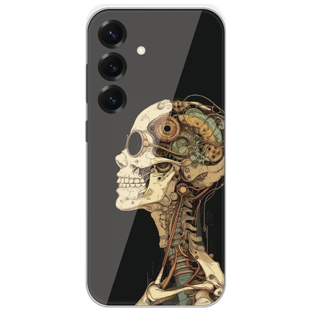 Steampunk Skull - Printed Silicone Case for Samsung Galaxy S25