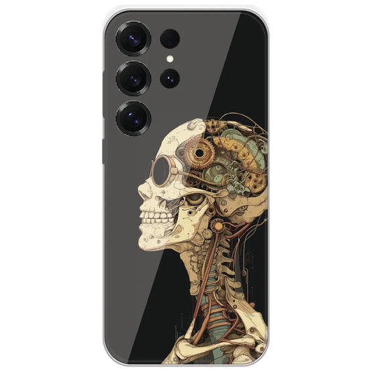 Steampunk Skull - Printed Silicone Case for Samsung Galaxy S25 Ultra