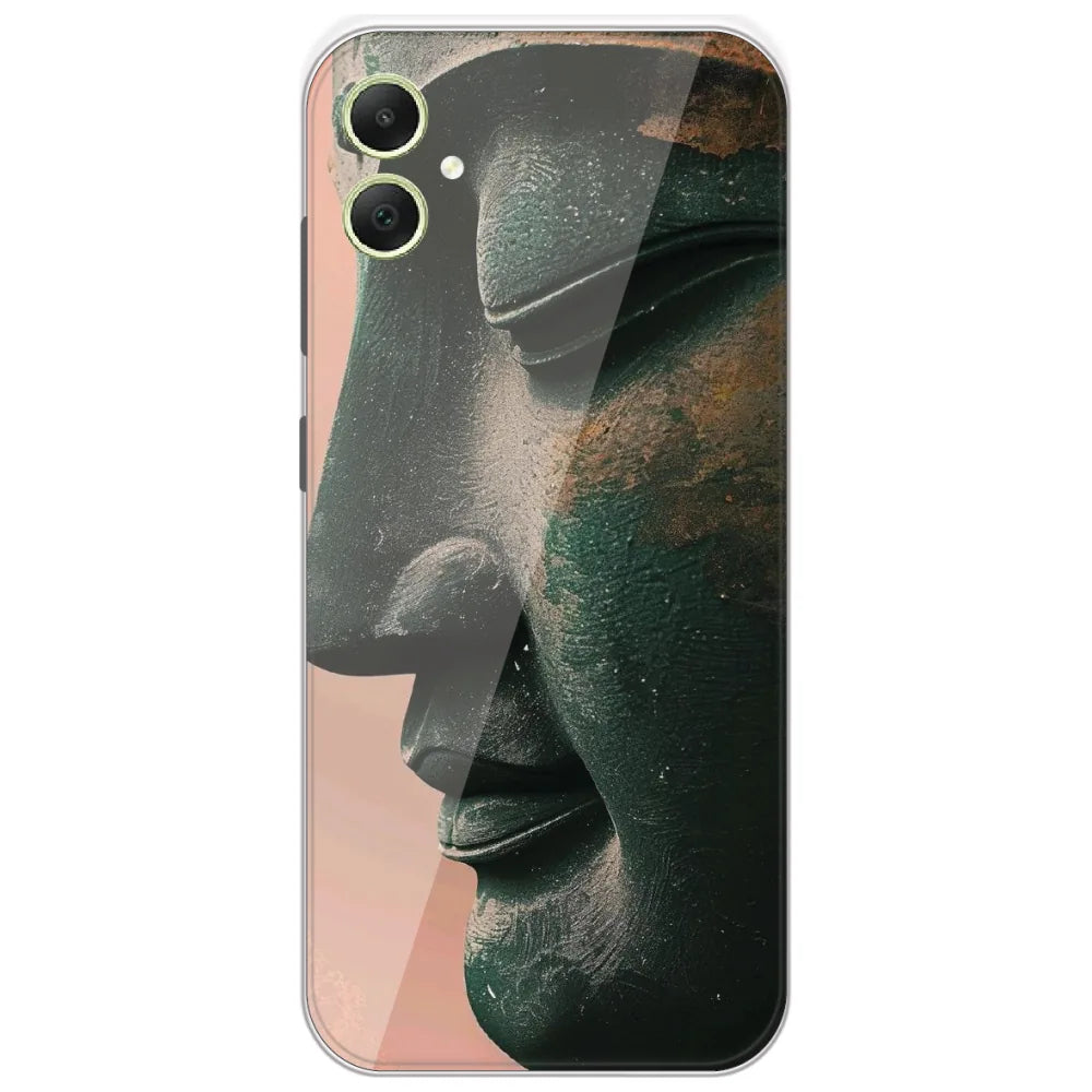 Stone Buddha Face - Printed Silicone Case for Samsung Galaxy A05