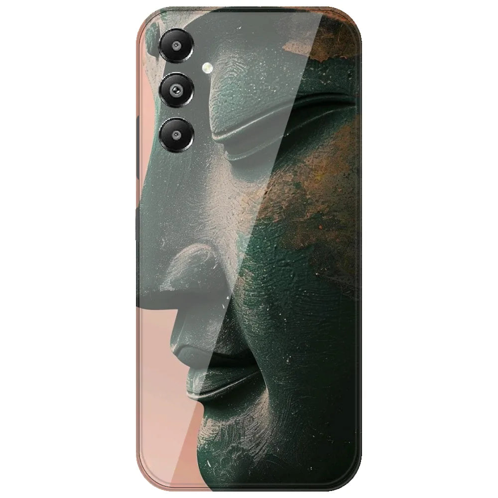 Stone Buddha Face - Printed Silicone Case for Samsung Galaxy A05s