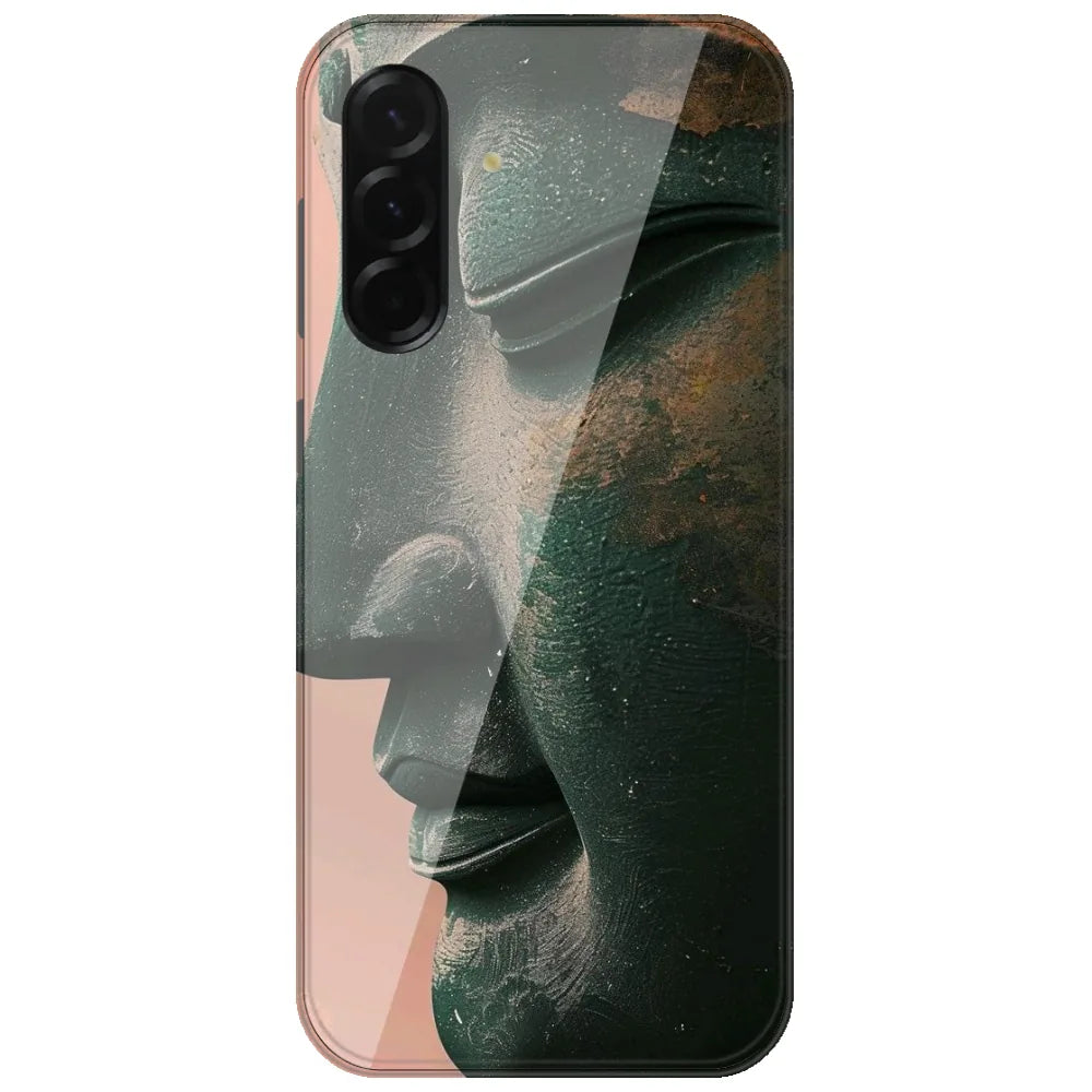 Stone Buddha Face - Printed Silicone Case for Samsung Galaxy A17
