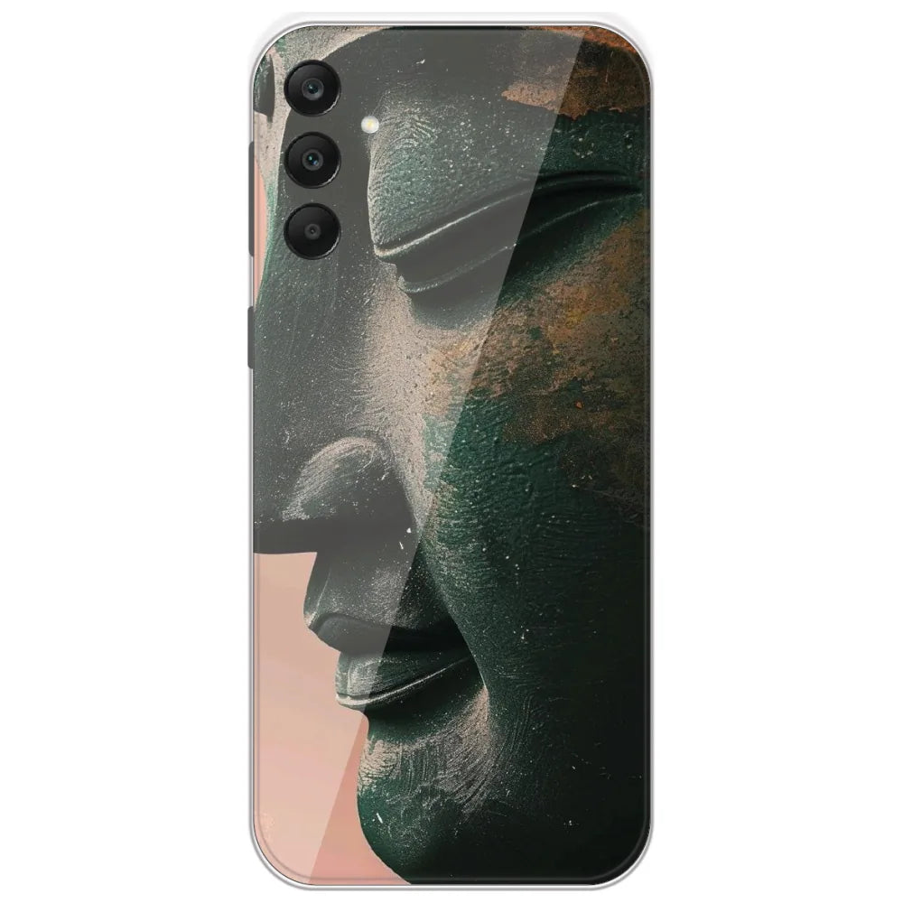 Stone Buddha Face - Printed Silicone Case for Samsung Galaxy A25