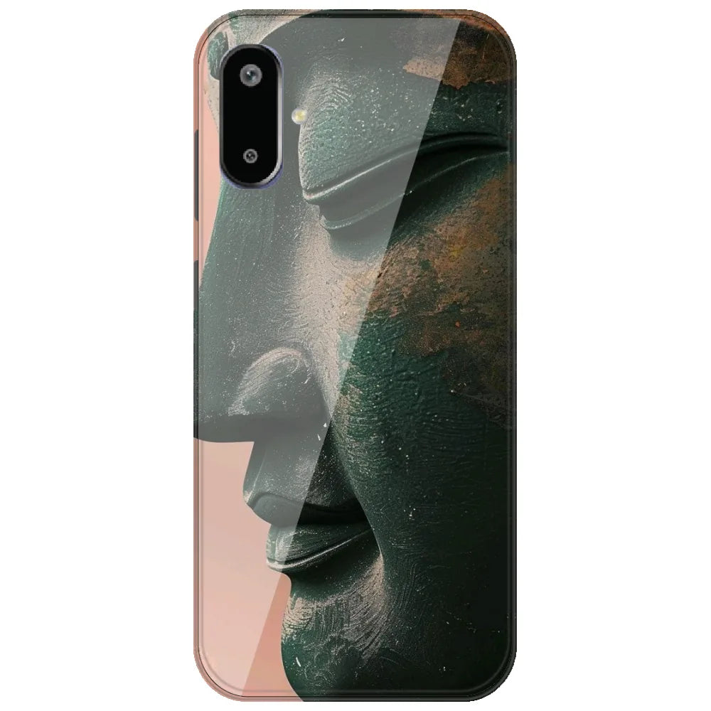 Stone Buddha Face - Printed Silicone Case for Samsung Galaxy F06