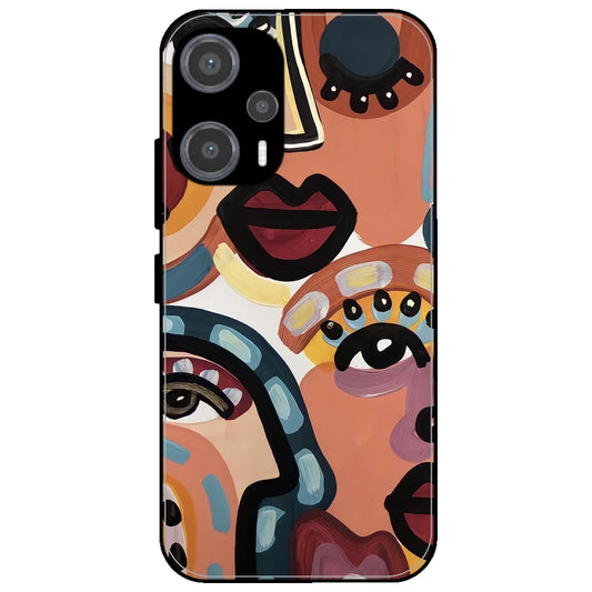 Stop & Stare - Glossy Metal Silicone Case for Poco F5