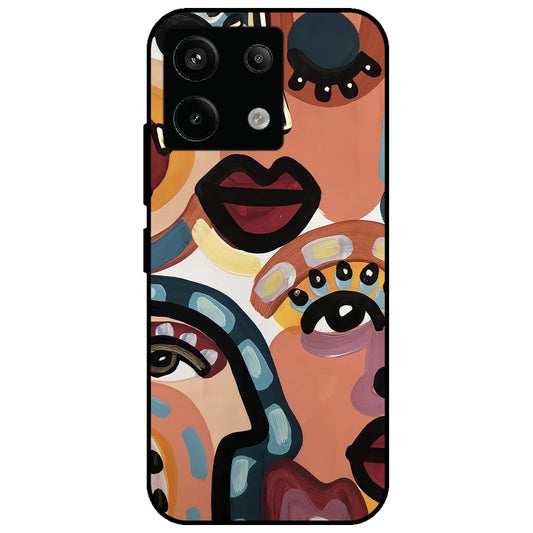 Stop & Stare - Glossy Metal Silicone Case for Redmi Note 13 Pro 5G
