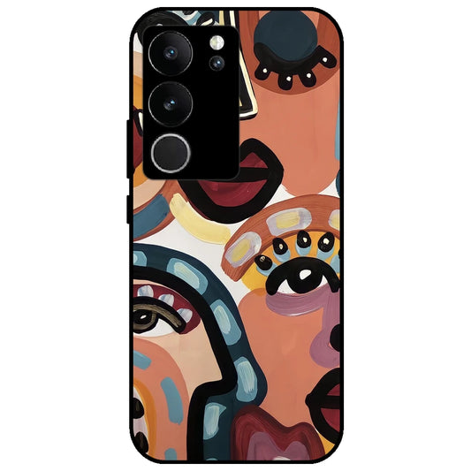 Stop & Stare - Glossy Metal Silicone Case for Vivo V29 5G