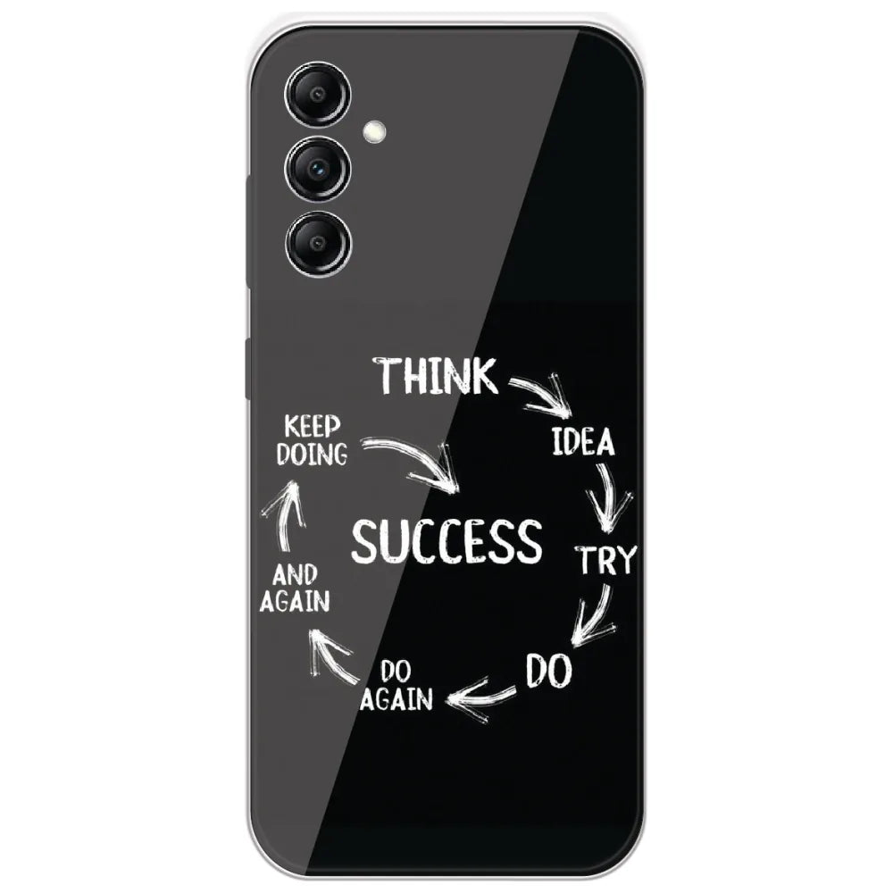 Success Cycle - Printed Silicone Case for Samsung Galaxy A14