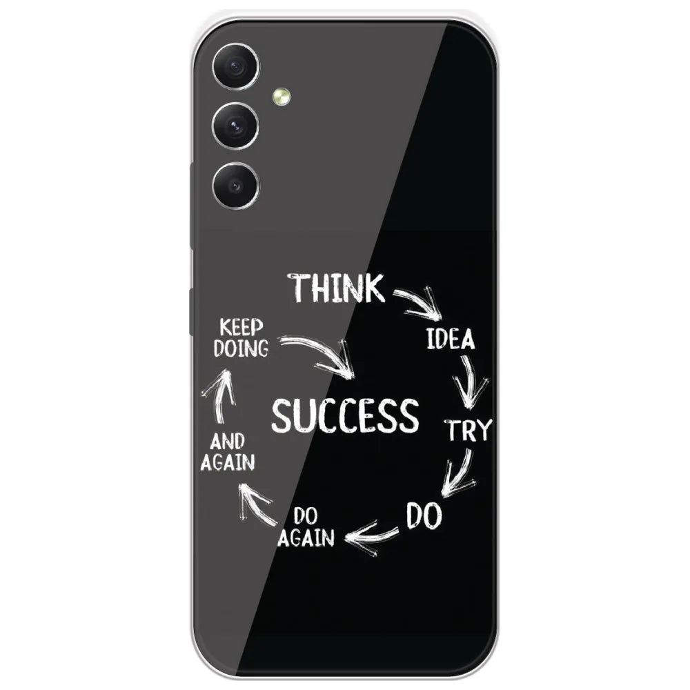 Success Cycle - Printed Silicone Case for Samsung Galaxy A34