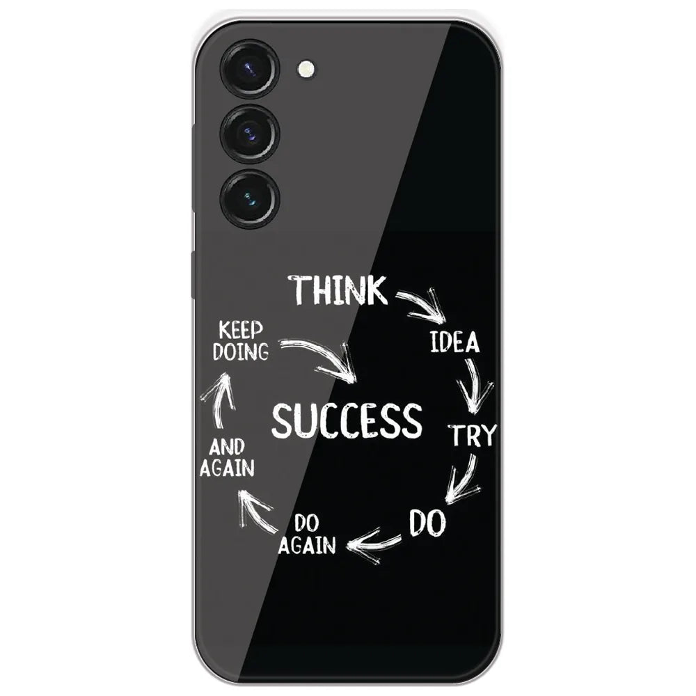 Success Cycle - Printed Silicone Case for Samsung Galaxy S23 5G