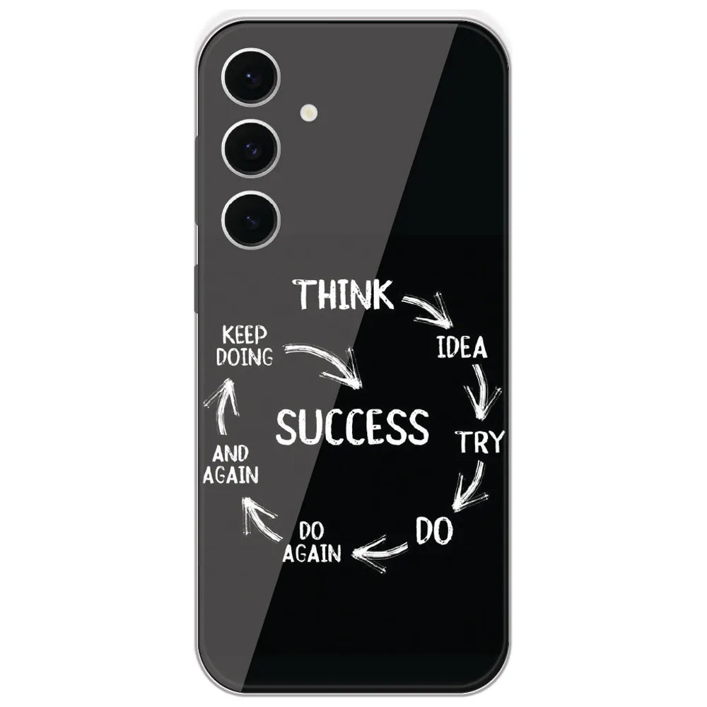 Success Cycle - Printed Silicone Case for Samsung Galaxy S24 FE