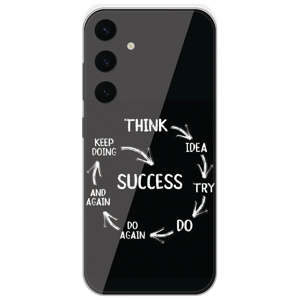Success Cycle - Printed Silicone Case for Samsung Galaxy S24 Plus